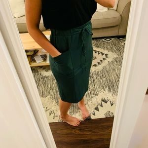 Evergreen midi skirt